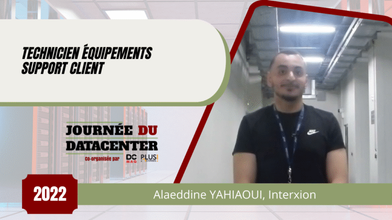 Alaeddine YAHIAOUI, Technicien équipements support client chez Interxion France
