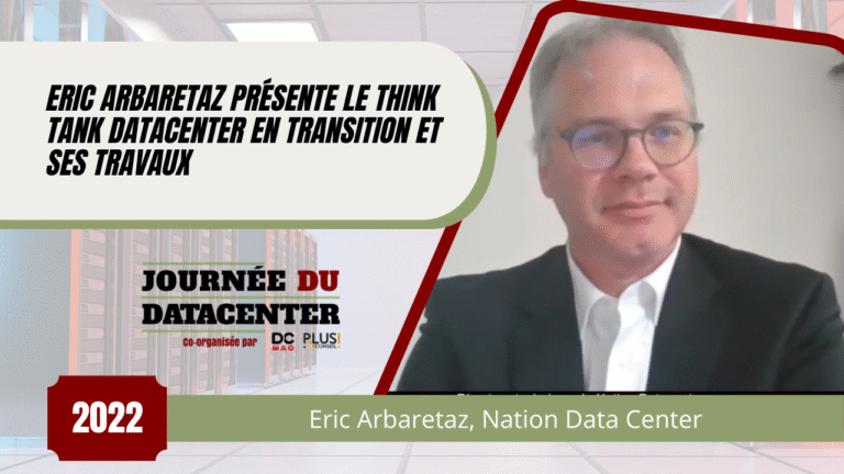 Eric Arbaretaz présente le think tank Datacenter en Transition et ses travaux